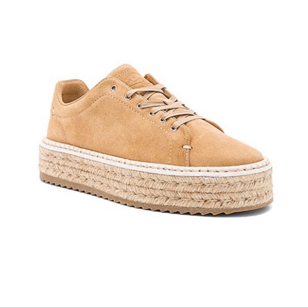 rag & bone Kent platform espadrille Dune suede womens 5